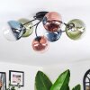 Chehalis Lampa sufitowa, Kula świetlna 56 cm Niebeieski, Zielony, Przezroczysty, W kolorze miedzi, 6-punktowe Chehalis Lampa sufitowa, Kula świetlna 56 cm Niebeieski, Zielony, Przezroczysty, W kolorze miedzi, 6-punktowe