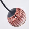 Chehalis lampa sufitowa, kula świetlna 56 cm niebeieski, zielony, przezroczysty, miedziany, 6-punktowe
