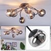 Chehalis Lampa sufitowa, Kula świetlna 58 cm Przezroczysty, Przydymiony, 6-punktowe