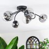 Chehalis Lampa sufitowa, Kula świetlna 58 cm Przezroczysty, Przydymiony, 6-punktowe