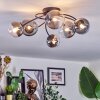 Chehalis Lampa sufitowa, Kula świetlna 58 cm Przezroczysty, Przydymiony, 6-punktowe