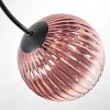 Chehalis Lampa sufitowa, Kula świetlna 64 cm Niebeieski, Zielony, Przezroczysty, W kolorze miedzi, 6-punktowe