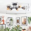 Chehalis lampa sufitowa, kula świetlna 51 cm bursztynowy, przydymiony, 6-punktowe