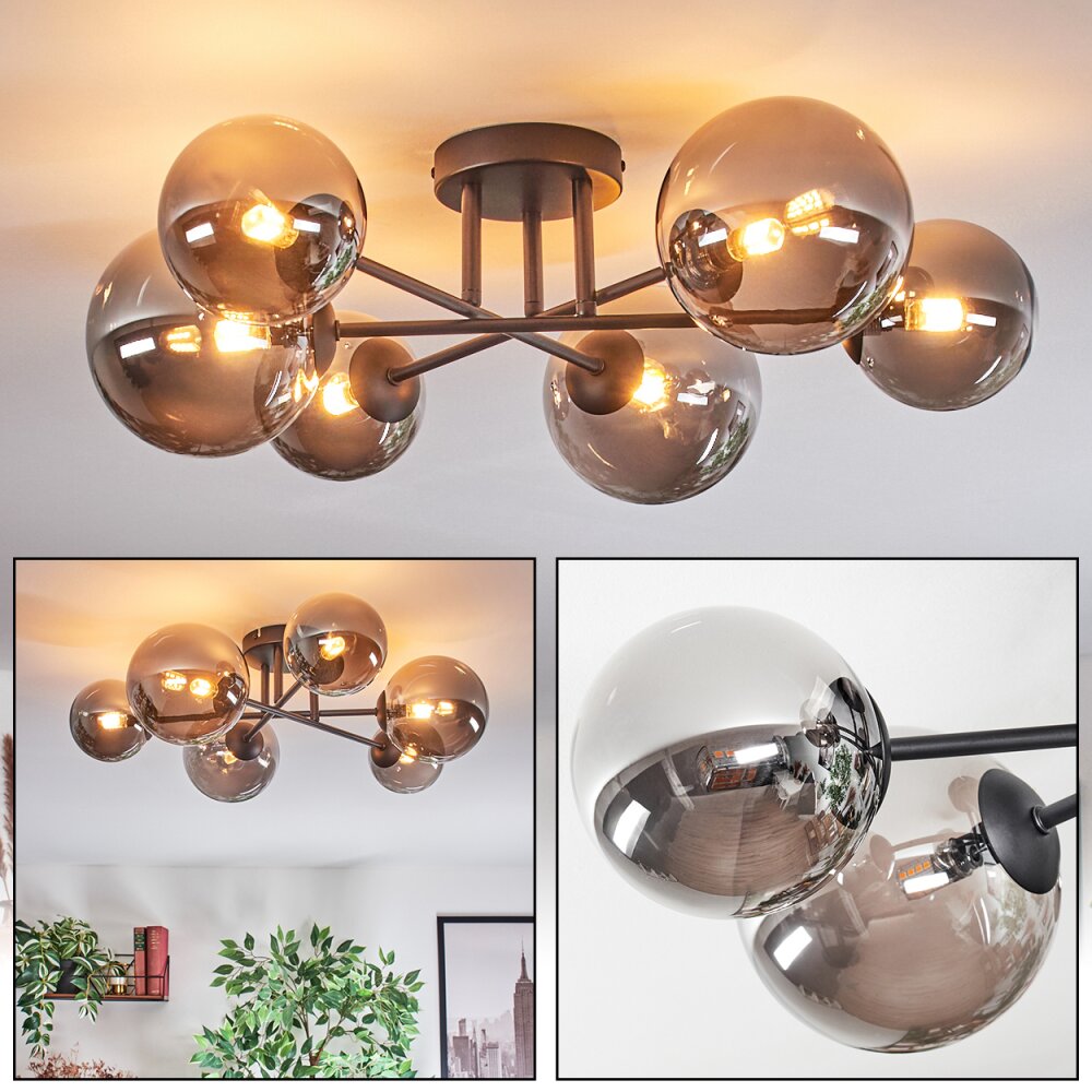 Chehalis Lampa sufitowa, Kula świetlna 20 cm Przydymiony, 6-punktowe main product photo