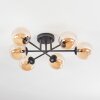Chehalis lampa sufitowa, kula świetlna 18 cm bursztynowy, 6-punktowe