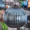 Koyoto lampa wisząca, kula świetlna, lampa wisząca niebeieski, zielony, miedziany, 6-punktowe