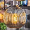 Koyoto lampa wisząca, kula świetlna, lampa wisząca niebeieski, zielony, miedziany, 6-punktowe