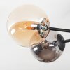 Chehalis Lampa sufitowa, Kula świetlna W kolorze bursztynu, Przydymiony, 6-punktowe