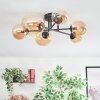 Chehalis Lampa sufitowa, Kula świetlna W kolorze bursztynu, 6-punktowe
