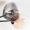 Chehalis lampa sufitowa, kula świetlna bursztynowy, przezroczysty, przydymiony, 6-punktowe