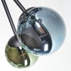 Chehalis lampa sufitowa, kula świetlna niebeieski, zielony, miedziany, 6-punktowe