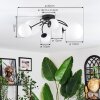 Chehalis Lampa sufitowa, Kula świetlna 60 cm Biały, 6-punktowe