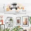 Chehalis Lampa sufitowa, Kula świetlna 60 cm W kolorze bursztynu, Przezroczysty, 6-punktowe
