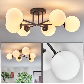 Chehalis lampa sufitowa, kula świetlna 55 cm biały, 6-punktowe