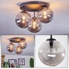 Chehalis Lampa sufitowa, Kula świetlna 34 cm Przydymiony, 3-punktowe