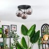 Chehalis Lampa sufitowa, Kula świetlna 34 cm Przydymiony, 3-punktowe
