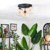 Chehalis lampa sufitowa, kula świetlna 34 cm bursztynowy, przezroczysty, 3-punktowe