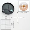 Chehalis lampa sufitowa, kula świetlna 34 cm bursztynowy, przezroczysty, 3-punktowe