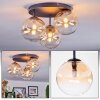 Chehalis Lampa sufitowa, Kula świetlna 34 cm W kolorze bursztynu, Przezroczysty, 3-punktowe