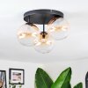 Chehalis Lampa sufitowa, Kula świetlna 34 cm W kolorze bursztynu, Przezroczysty, 3-punktowe