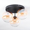 Chehalis Lampa sufitowa, Kula świetlna 34 cm W kolorze bursztynu, Przezroczysty, 3-punktowe