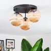 Chehalis Lampa sufitowa, Kula świetlna 34 cm W kolorze bursztynu, 3-punktowe