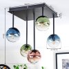Chehalis Lampa sufitowa, Kula świetlna Niebeieski, Zielony, Przezroczysty, W kolorze miedzi, 5-punktowe
