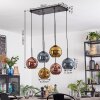 Koyoto Lampa wisząca, Kula świetlna, Lampa wisząca Niebeieski, Złoty, W kolorze miedzi, 6-punktowe
