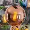 Koyoto lampa wisząca, kula świetlna, lampa wisząca niebeieski, zielony, miedziany, 6-punktowe