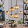 Koyoto lampa wisząca, kula świetlna, lampa wisząca bursztynowy, 6-punktowe