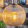 Koyoto lampa wisząca, kula świetlna, lampa wisząca bursztynowy, 6-punktowe