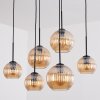 Koyoto lampa wisząca, kula świetlna, lampa wisząca bursztynowy, 6-punktowe