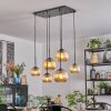 Koyoto lampa wisząca, kula świetlna, lampa wisząca bursztynowy, 6-punktowe