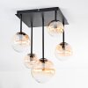Chehalis lampa sufitowa, kula świetlna bursztynowy, przezroczysty, 5-punktowe