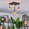 Chehalis Lampa sufitowa, Kula świetlna W kolorze bursztynu, Przezroczysty, 5-punktowe