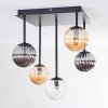 Chehalis lampa sufitowa, kula świetlna bursztynowy, przezroczysty, przydymiony, 5-punktowe