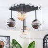 Chehalis lampa sufitowa, kula świetlna bursztynowy, przezroczysty, przydymiony, 5-punktowe