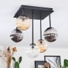 Chehalis lampa sufitowa, kula świetlna bursztynowy, przezroczysty, przydymiony, 5-punktowe