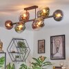 Gastor lampa sufitowa, kula świetlna niebeieski, chrom, zielony, przezroczysty, miedziany, przydymiony, 10-punktowe