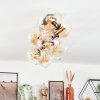 Koyoto lampa sufitowa, kula świetlna złoty, czarny, 8-punktowe