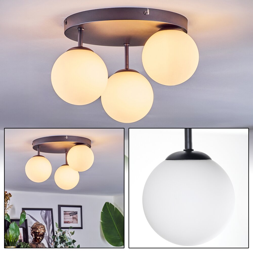 Chehalis Lampa sufitowa, Kula świetlna Biały, 3-punktowe main product photo