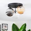 Chehalis Lampa sufitowa, Kula świetlna W kolorze bursztynu, Przezroczysty, Przydymiony, 3-punktowe