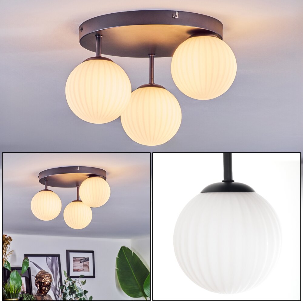 Chehalis Lampa sufitowa, Kula świetlna Biały, 3-punktowe main product photo