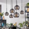 Koyoto lampa wisząca, kula świetlna, lampa wisząca przydymiony, 6-punktowe
