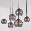 Koyoto lampa wisząca, kula świetlna, lampa wisząca przydymiony, 6-punktowe