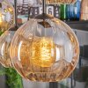 Koyoto lampa wisząca, kula świetlna, lampa wisząca bursztynowy, 6-punktowe