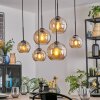 Koyoto lampa wisząca, kula świetlna, lampa wisząca bursztynowy, 6-punktowe