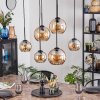Koyoto lampa wisząca, kula świetlna, lampa wisząca bursztynowy, 6-punktowe