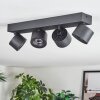 Narel Lampa sufitowa, Spot sufitowy LED Czarny, 4-punktowe