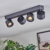 Narel Lampa sufitowa, Spot sufitowy LED Czarny, 4-punktowe